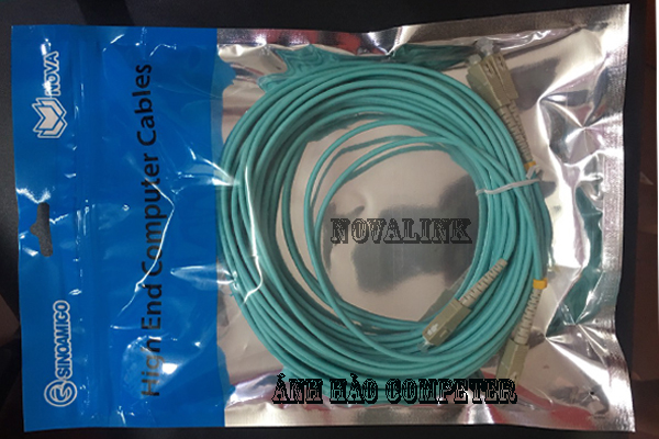 Dây patch cord cáp quang OM3 chuẩn SC/UPC SC/UPC dài 20m Novalink NV-61107A